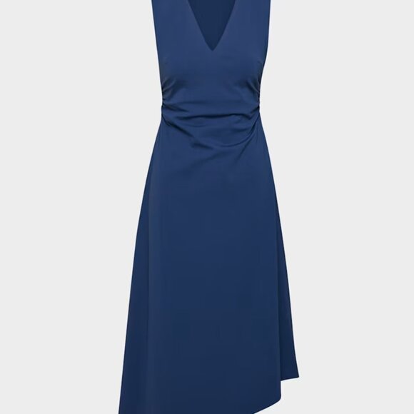 NWT Aritzia BABATON Swing Dress Byron Blue L - Picture 7 of 9